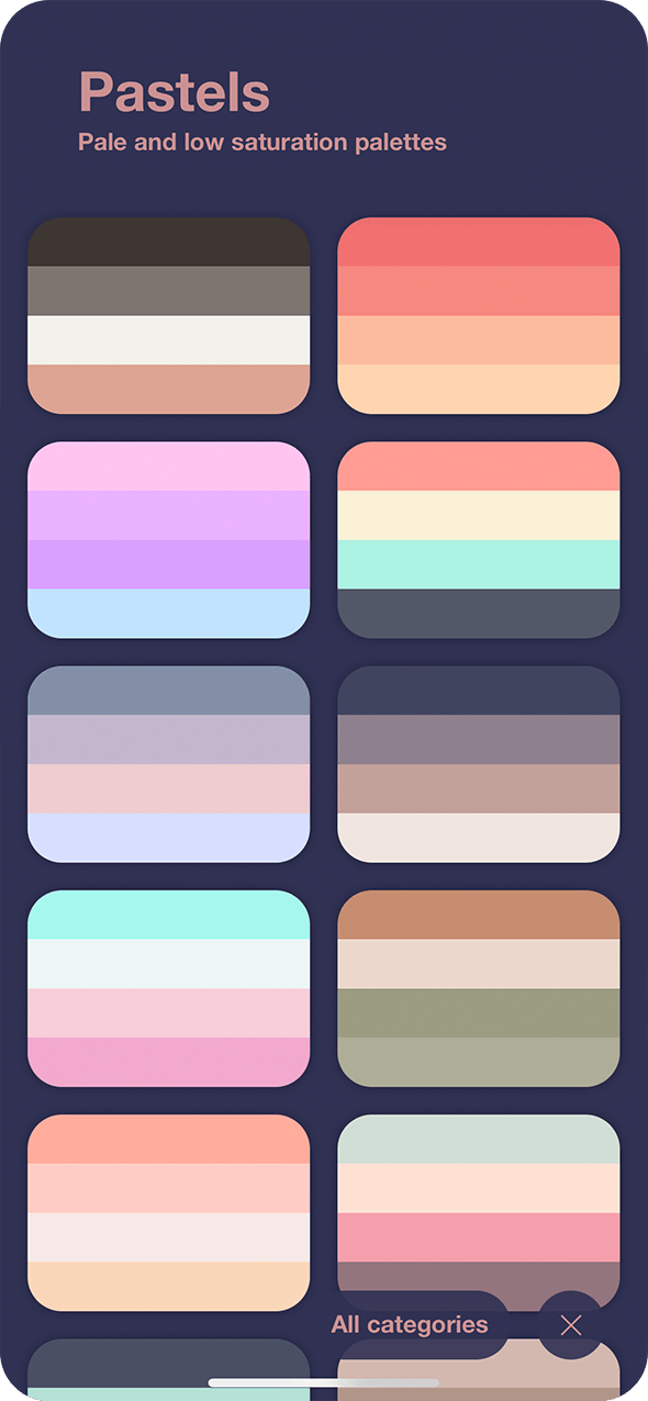 Color palettes