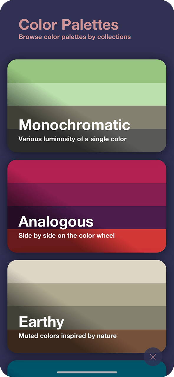 Color palettes